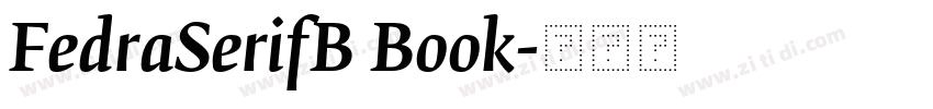 FedraSerifB Book字体转换